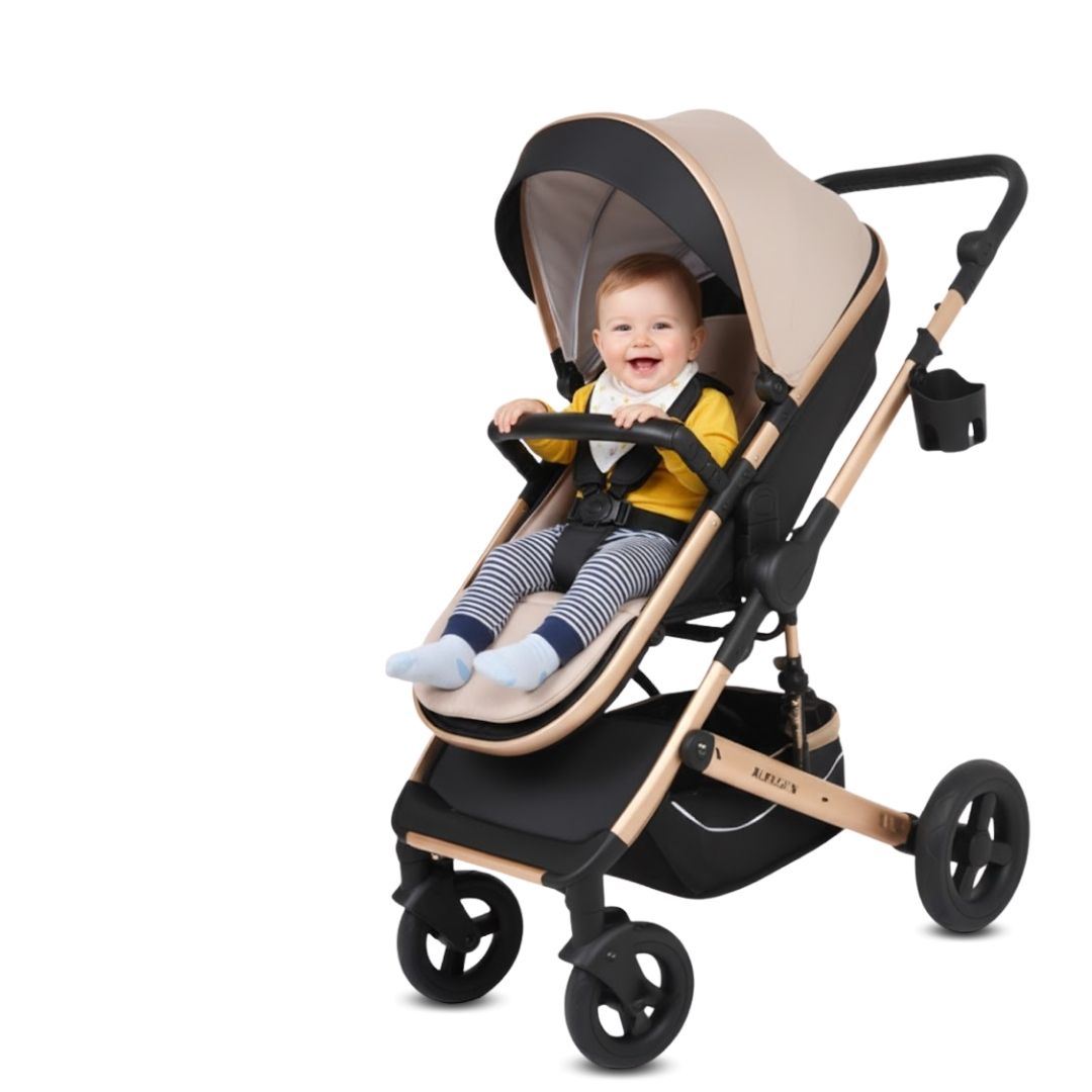 Coche Moisés de Lujo «ROMA II» Edición Limitada Beige